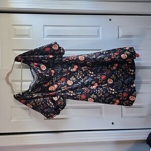 NWT cider fruit dress black 2x